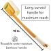 Natural Loofah Shower Scrubber with Bamboo Handle | Eco-Friendly Gentle Exfoliation Long Handle & Extra Loofah - Plastic-Free - Buy Online on GoSupps.com