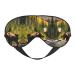 Deer Bear Moose Print Unisex Sleep Mask Double-Sided Eye Mask Ideal for Sound Sleep and Skin Care Black