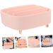 Angoily Makeup Storage Box | Lipstick Organizer & Eyeshadow Palette Holder - Pink Vanity Organizer Tray 20.6X20X8.6CM - Perfect for Drawers & Desktops - Buy Online on GoSupps.com