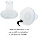 CBTONE High Heel Protectors - 15 Pairs Clear Stoppers for Women's Shoes | Grass Protection & Repair Caps for Outdoor Events (S/M/L) - Buy Online on GoSupps.com