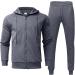 Hanxiulin Men's Training Suit | Dark Gray Polyester Jogging & Sportswear for Autumn/Winter Fitness - Buy Online on GoSupps.com