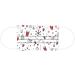 50Pcs Adults Christmas Disposable Face_Masks with Santa Elk Designs 3-Ply Breathable_Masks with Nose Wire for Holiday Party Black_d - Buy Online on GoSupps.com