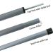 Sutekus Steel Rod Tent Pole Replacement 2pc Set | Adjustable Bars | Black - Buy Online on GoSupps.com