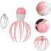 Healeved 2-in-1 Electric Scalp Massage Brush - Pink Baby Octopus Design for Therapeutic Head Scratching & Shampoo Massage - Buy Online on GoSupps.com
