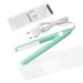 2 in 1 Mini Hair Straightener  US Plug  Ceramic Tourmaline Plate  Beauty Flat Iron Heating Curler Small Lightweight Portable Mini Flat Iron Curler for Home (Green)
