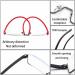 BILIZA Half Frame Reading Glasses - Lightweight Blue Light Blocking Readers for Men & Women - TR90 Rim with Case - 1.0X Red - Buy Online on GoSupps.com