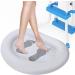 Inflatable Pool Foot Bath Basin with Pump Foldable Foot Soak for Swimming Pool Entry Ideal Ladder Footbath Accessory - Buy Online on GoSupps.com