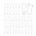 500 Pcs Bulb Safety Pins  White Safety Pins  Calabash Pins  Metal Gourd Pins  Suitable for Tailors  Clothing Tag - 0.86 inch (22mm)