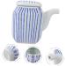 Zerodeko 3pcs Ceramic Soy Sauce Pot Mini Seasoning Bottles Gravy Boat with Lid Sauce Container Liquid Vinegar Jar Condiment Pot Oil Jar Japanese Oil Dispenser Ceramics Spice Jar Vintage 8X7.5X5CMx3pcs Bluex3pcs - Buy Online on GoSupps.com