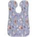 Beard Bib Apron for Men | Non-Stick Waterproof Hair Catcher & Trimming Cape - Watercolor Dragonfly Pattern - Buy Online on GoSupps.com