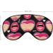 Booty Lips Heart Soft Sleep Mask for Women - Funny Love Pattern Blackout Eye Mask with Adjustable Straps | Travel-Friendly Sleep Solution - Buy Online on GoSupps.com