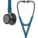 3M Littmann Cardiology IV Diagnostic Stethoscope High Polish Smoke-Finish Chestpiece Caribbean Blue Tube Mirror Stem and Smoke Headset 27 inch 6234 Hi Pol.Smoke Chstpce Blue Tube MirrorStem BlckHdst Single