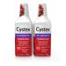 Cystex Urinary Tract Infection Support, Cranberry Prebiotic Supplement for UTI Protection & Urinary Health Maintenance, D-Mannose & Vitamin C, 7.6 oz (2 Pack) Liquid (2 Bottles)