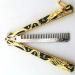 WANLIAN Dragon Butterfly Comb Trainer - Stainless Steel Folding Practice Comb for Hair Styling & Outdoor Use (Black Gold Dragon) - Buy Online on GoSupps.com