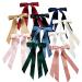 New 2025 Double Layer Ribbon Bow Long Satin Bows Barrettes Hair Accessories Webbing Braid Hair Duckbill Clip Hairpin for New for Jewelry Fashion Accessories Creative Gift