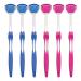 Fezf 6-piece tongue cleaning brush tongue scraper for removing plaque on the tongue professional tongue cleaning brush