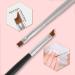 French Tip Nail Brushes Set - Oblique Head French Manicure Brushes for Perfect Nail Art - Wood Handle Moon Shape Nail Design Tools - Buy Online on GoSupps.com