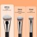 TEOYALL Flat Angled Foundation Brush | Large Dense Kabuki Brush for Liquid Cream & Powder Makeup - Best for Flawless Base Application - Buy Online on GoSupps.com