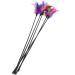 5pcs Cat Feather Toys Cat Wand Interactive Stick Toy Wire Chaser Wand Interactive Feather Cat Toy for Cat Kitten Pet (63cm) - Buy Online on GoSupps.com