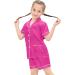 SWOMOG Kids Satin Pyjamas Set | 2 Piece Lounge Set | Short Sleeve Silk Nightwear | 10-11 Years | Rose Red - Buy Online on GoSupps.com