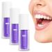 V34 Purple Sensitive Teeth Toothpaste Blueberry Teeth Color Corrector Radiance Enhancing Oral Care 3Pcs