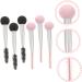 Healeved 18 Pcs Sponge Makeup Brush Eyebrow Sponge Brush Mascara Eyelash Brush Makeup Puffs Aluminum Tube - Buy Online on GoSupps.com