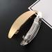 Set of 2 French Hair Barrettes - Gold and Silver Spring Clips for Women - Oval Hair Jewelry - Buy Online on GoSupps.com