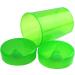 Medi-Inn beak cup 250 ml of practical set: 5 lower parts with 10 lids (5 x with opening 12 x 10 mm and 5 x with opening 4 x 4 mm) |green