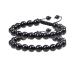 Lymphatic Drainage Black Obsidian Bracelet Anti-Swelling Black Obsidian Bracelet Adjustable Magnet Weight Loss Bracelet Feng Shui Black Obsidian Bracelet for Women and Men