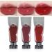 Lip Gloss Set Clear Mirror Lip Tint Watery Lip Stain Lipgloss Long Lasting Non-Stick Cup Liquid Blush 6Pcs Moisturizing Liquid Lipstick Tinted Lip Balm Red Clear Lip Gloss For Lip Makeup (01+03+06)