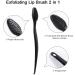 16 Pcs Black Silicone Lip Exfoliator Brushes - Double-Sided Lip Scrub Tool for Skincare | Raploy Soft Silicone Exfoliator for Smoother Lips - Buy Online on GoSupps.com