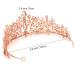 CURASA Rose Gold Tiaras and Crowns for Women - Princess Queen Crown, Birthday/Wedding Crystal Headbands for Costume Party, Prom, Quinceanera - Elegant Accessories - Buy Online on GoSupps.com