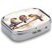 Pill Box with Birds Resting on Tree Branch | 2 Compartment Metal Organizer | Decorative Portable Pill Case for Pocket & Purse - Buy Online on GoSupps.com