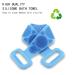 Silicone Back Scrubber for Shower and Bath - Gentle Spa Massage Skin Care Tool - Blue and Pink Brushes with Hanging Hooks | Sensitive Skin Comfort - Buy Online on GoSupps.com