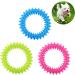 Daqusu 3pcs Natural Rubber Puppy Chewing Toys - 360 Oral Teething & Calming Rings for Small & Medium Dogs - Buy Online on GoSupps.com