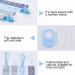 8 Pcs Boys Dummy Clips with Silicone Button Ring Pacifier Holder Leashes - Fits All Pacifiers for Teething Toys - Baby Shower Gift - Buy Online on GoSupps.com