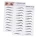 DRESSOOS 2pcs 3d Eyebrow Stickers Hair Like Eyebrows Eye Brow Natural Eyebrow Stencils Water Proof Tool 6d