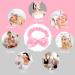 6-Piece Bowknot Hair Band Set - Soft Coral Red Fleece Spa Headband & Silicone Mask Brushes for Makeup & Shower - Buy Online on GoSupps.com