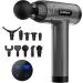 Deep Tissue Percussion Massage Gun 30 Speeds Handheld Massager LCD Touch Screen - Gray - Buy Online on GoSupps.com