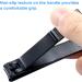 Coufce 6 Pieces Men & Women Nail Clippers Sturdy Fingernail and Toenail Clipper Cutters Stainless Steel Nail Clippers Straight Edge Clipper Tools(Black) - Buy Online on GoSupps.com