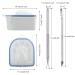 2PCS Nail Soaking Bowl Set with Cuticle Peeler & Pusher - Gel Polish Remover Tool (Blue) - Buy Online on GoSupps.com