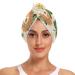 Clover Lion Hair Towel 2 Pack Super Absorbent Hair Drying Towel Quick Dry Hair Turbans Head Towel with Button Twisty Wrap for Women Girls