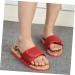 FRCOLOR 1 Pair Massage Slippers Foot Massager Shoe Men Slide Sandals Mens House Slippers Men s Sandals Man Sandals House Shoes for Men Shoes Sandals Mat Wooden Agate Leisure Shoes 35 Red - Buy Online on GoSupps.com