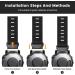 CUZOW for Garmin Fenix 5X/5X Plus  Fenix 6X/6X Pro  Fenix 7X  Fenix 3/3 HR  Descent  26mm Nylon Quick Release Watch Band Replacement  Black M(standard strap) Black - Buy Online on GoSupps.com