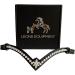 Leone Equipment Browband Horse Glitter Gift Box - Cob/Thoroughbred Silver Stones & Black Leather - Buy Online on GoSupps.com