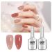 GAOY Jelly Gel Nail Polish 2 Colors 16ml Pink Nude Maroon Plum Sheer Soak Off UV Gel Polish Set Sweet Berry