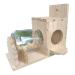 Squirrel Feeder Wooden Squirrel House Transparent Squirrel Feeders for Outside Garden Yard Corn Peanut Squirrel Feeder Squirrel Gifts Squirrel House Squirrel Houses for Outside Nesting Squirrel Gifts