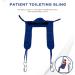 Patient Lift Slings Medical Transfer Equipment for Patients Shower Commode Transfer Helper 4 Point Support Transfer Cushion of Lift Device 330lb Capacity Divided-Leg Sling Blue M Blue Medium - Buy Online on GoSupps.com