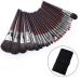 24-Piece Makeup Brush Set for Professionals | Portable Makeup Brushes with Bag | Studio Quality - White Star Design - Buy Online on GoSupps.com