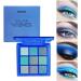 URQT 4 Pack Eyeshadow Palette Set - Rich Colors Eye Makeup Kit | Black Blue Green Purple | Matte & Glitter Shades for Natural Looks - Buy Online on GoSupps.com